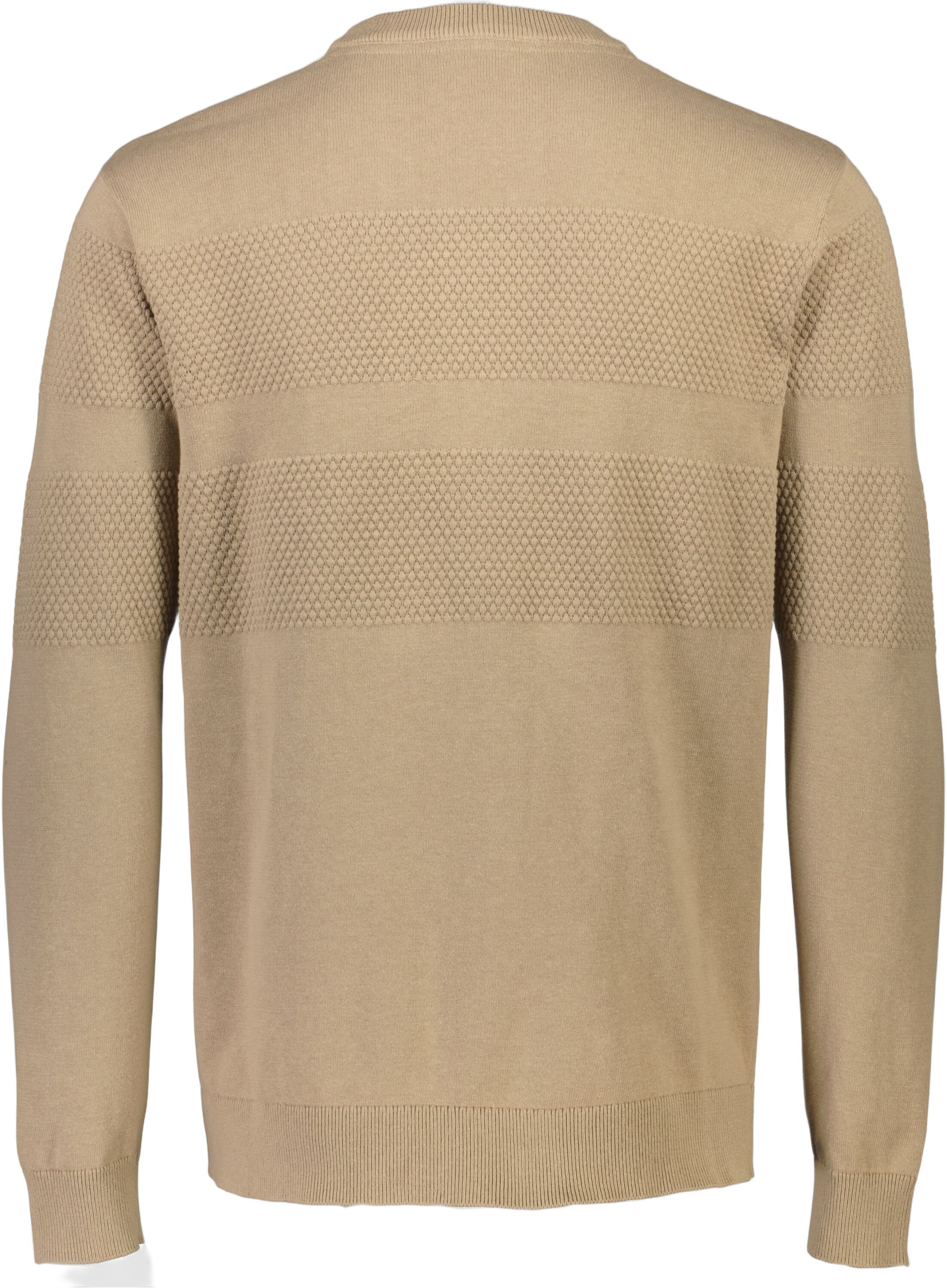 Purl knit o-neck jumper