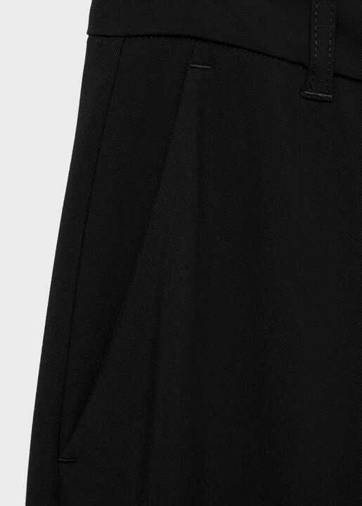 Straight mid-rise trousers