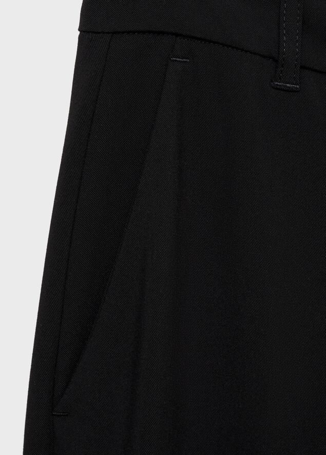 Straight mid-rise trousers