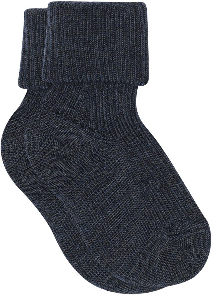 Wool rib baby socks