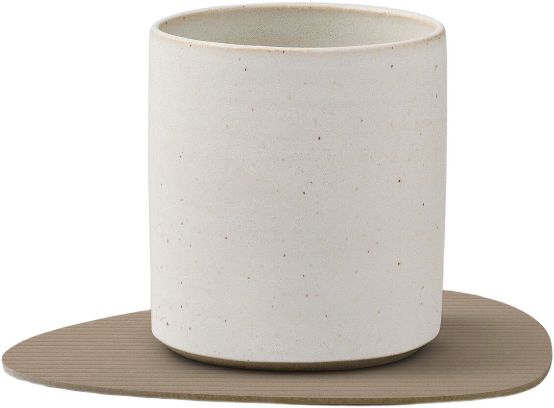 Glass Mat Curve Corduroy Clay Brown