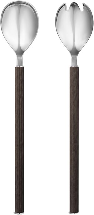 BERNADOTTE SALAD SET WOOD & STAINLESS STEEL