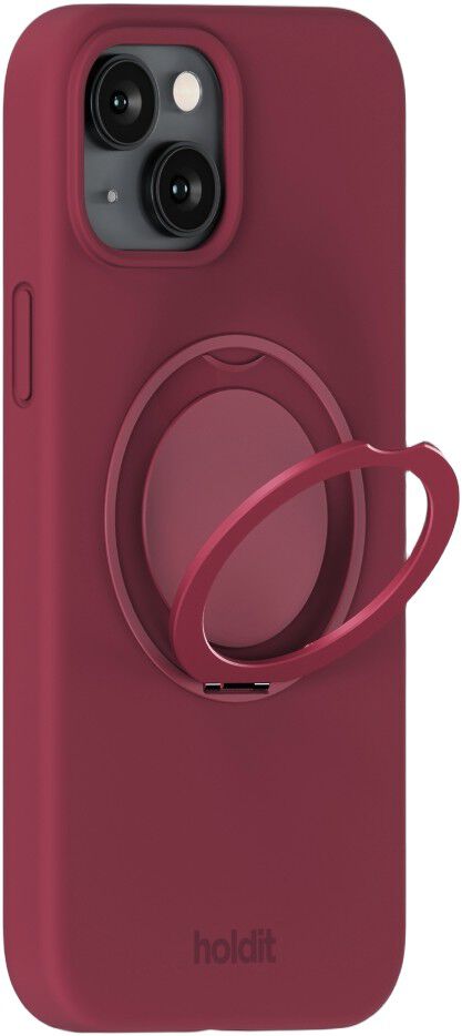 Silicone Stand Case iPhone 15 Red Velvet