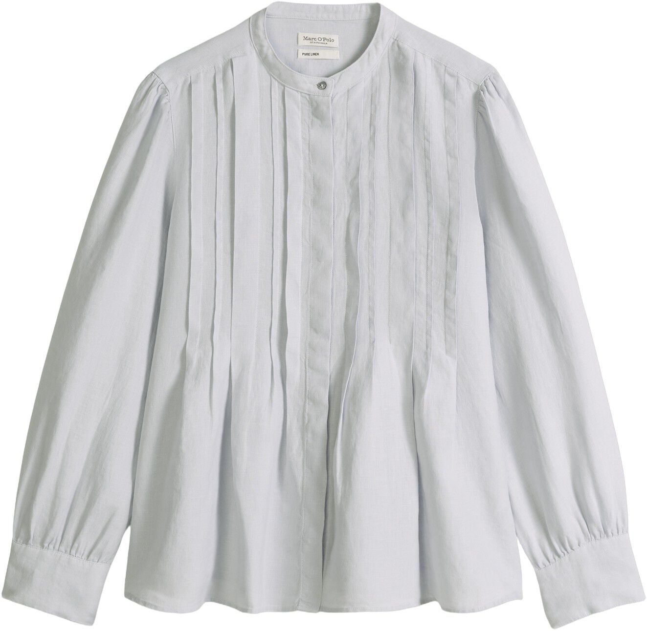 Blouse, flared shape, pleat details