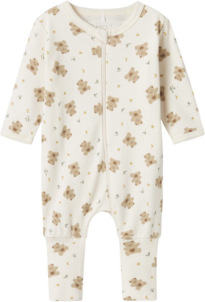 Nbnnightsuit 2P Zip Ff Jet Bear Noos