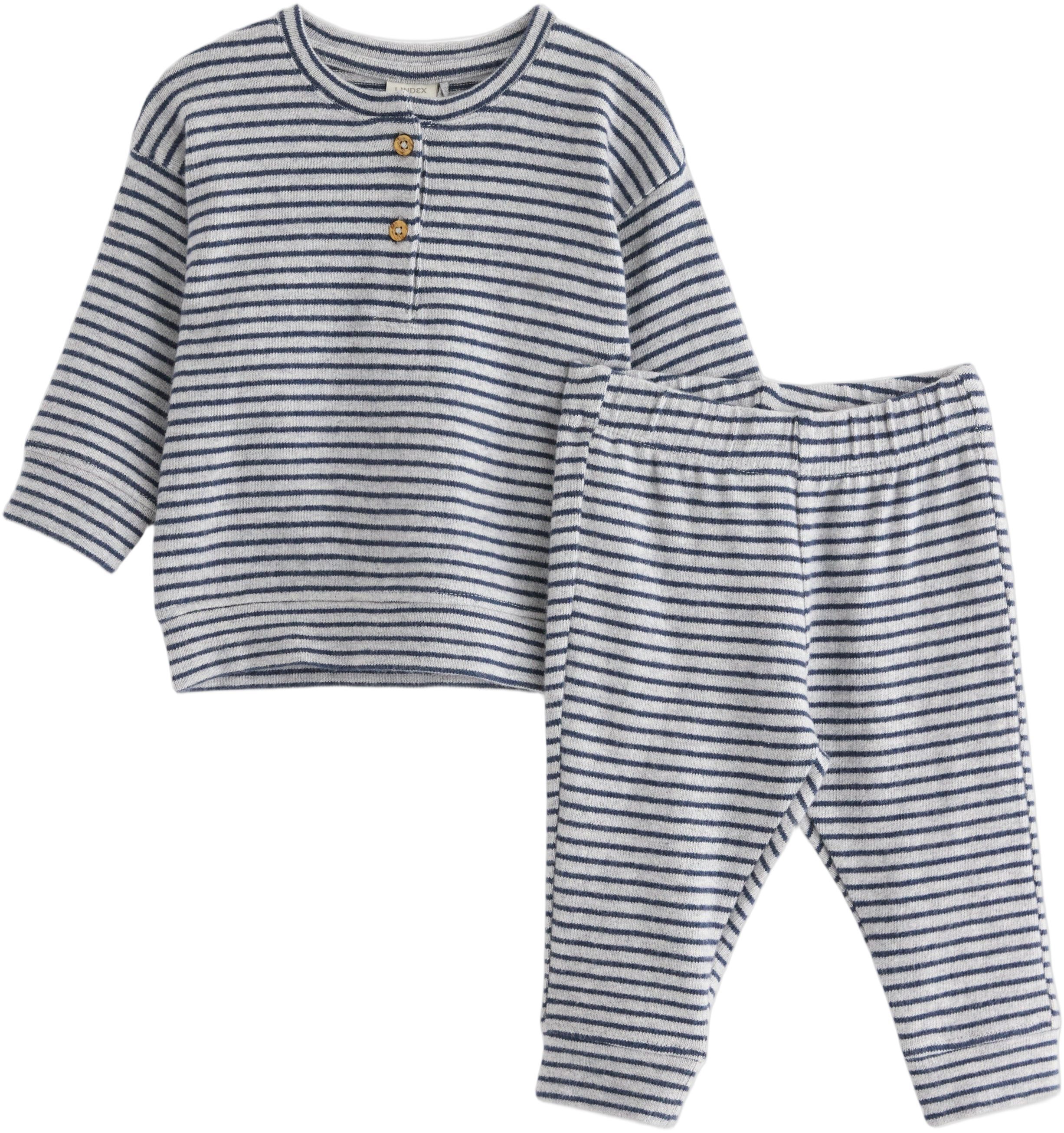 Mjukt 2-delat set i bomull med matc