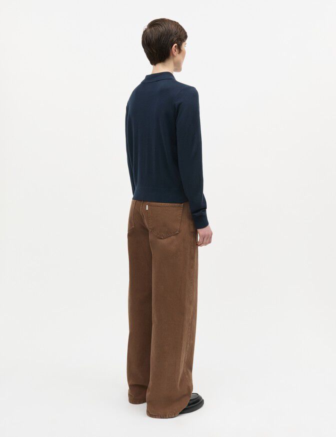 Fine Merino Rosa Polo Knit
