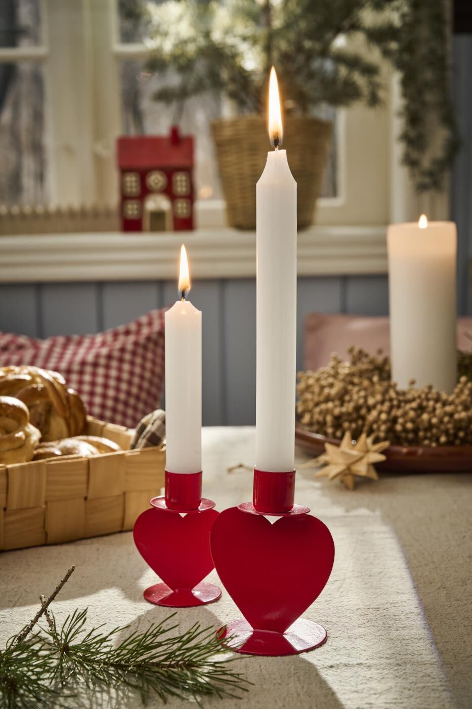 Stage t/2,2 cm lys hjerte p&aring; fod