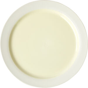 PLATE, LARGE, 2 PCS, CLAY IVORY, GLAZE LIGHT YELLOW, 25015SI