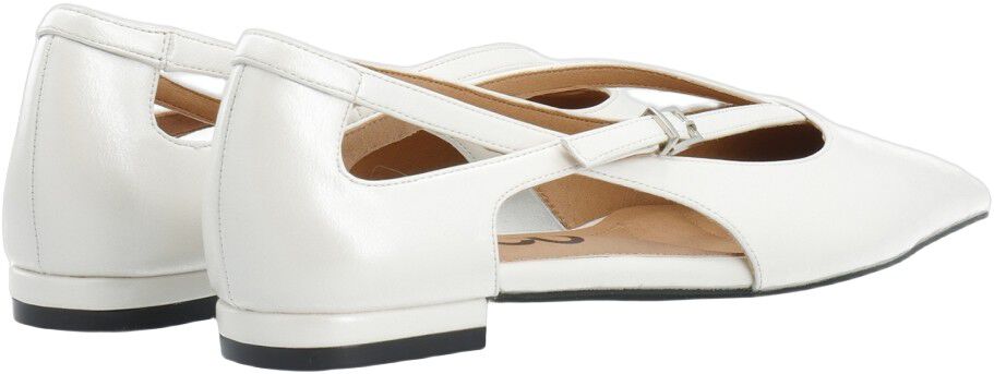 BIABARI Cut Out Pointy Flat Faux Leather