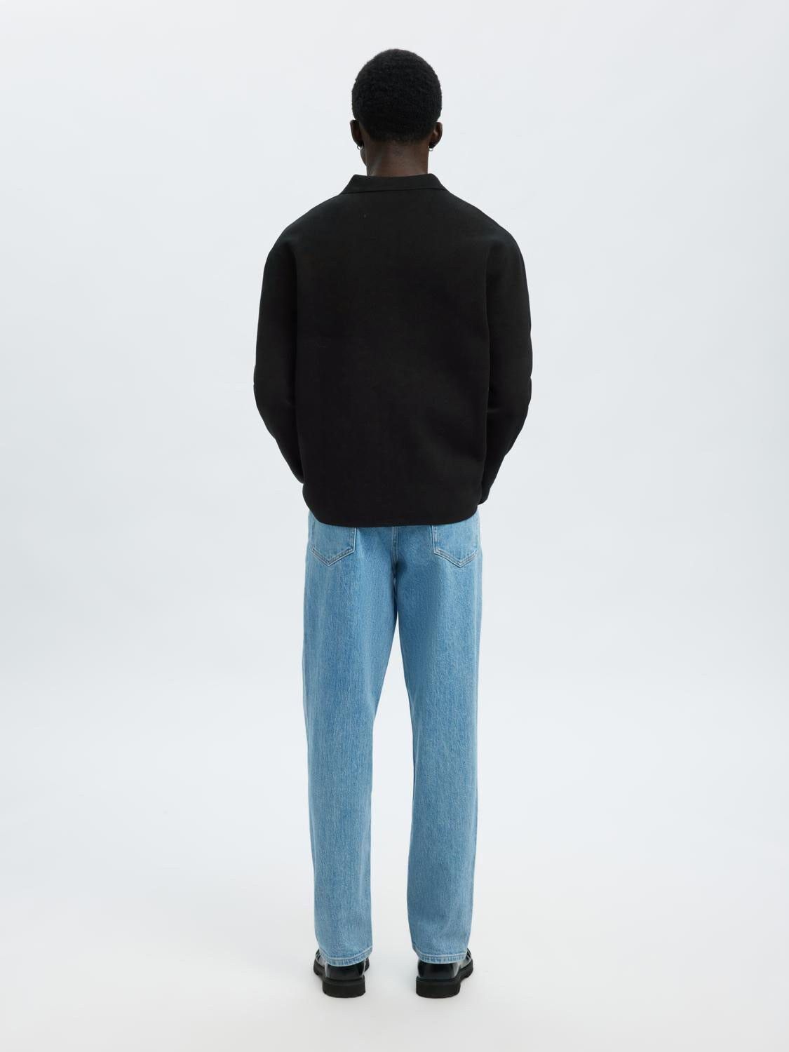 Slhmike Light Avslappnad Polo Cardigan Noos