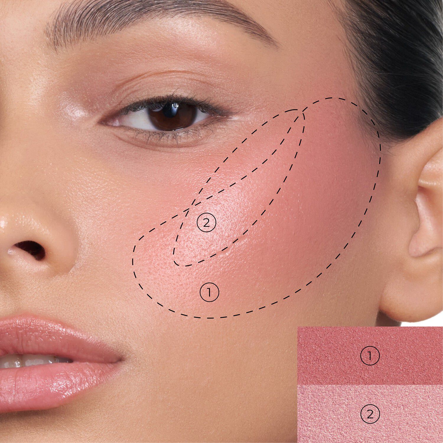 HY-BLUSH - Kr&auml;mrouge-duo med molneffekt