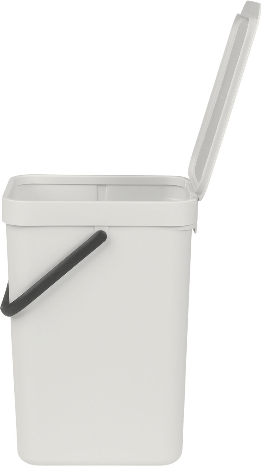 Affaldsspand m/l&aring;g sort.kon. 12 ltr