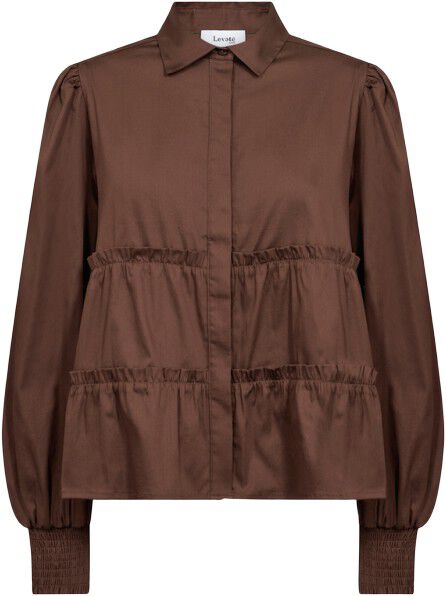 LR-ISLA SOLID 95 Skjorte Brun