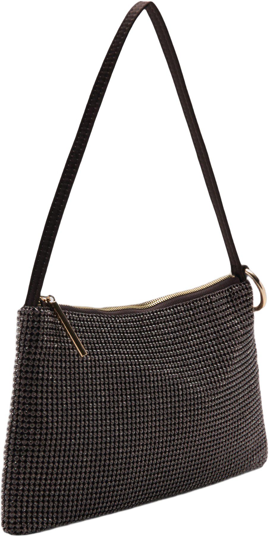 Handbag with rhinestones