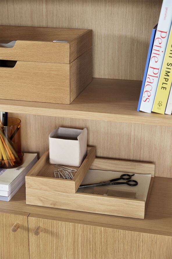 Note Storage Box Natural set of 2