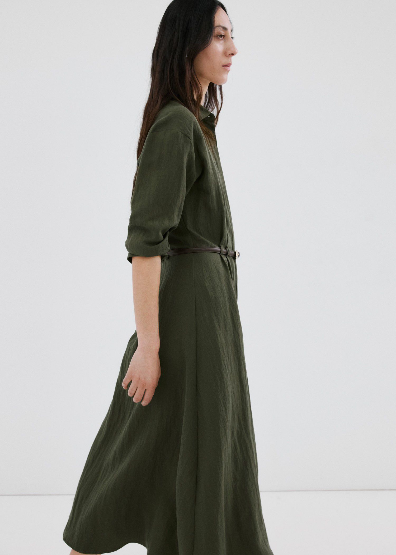 Lyocell shirt dress