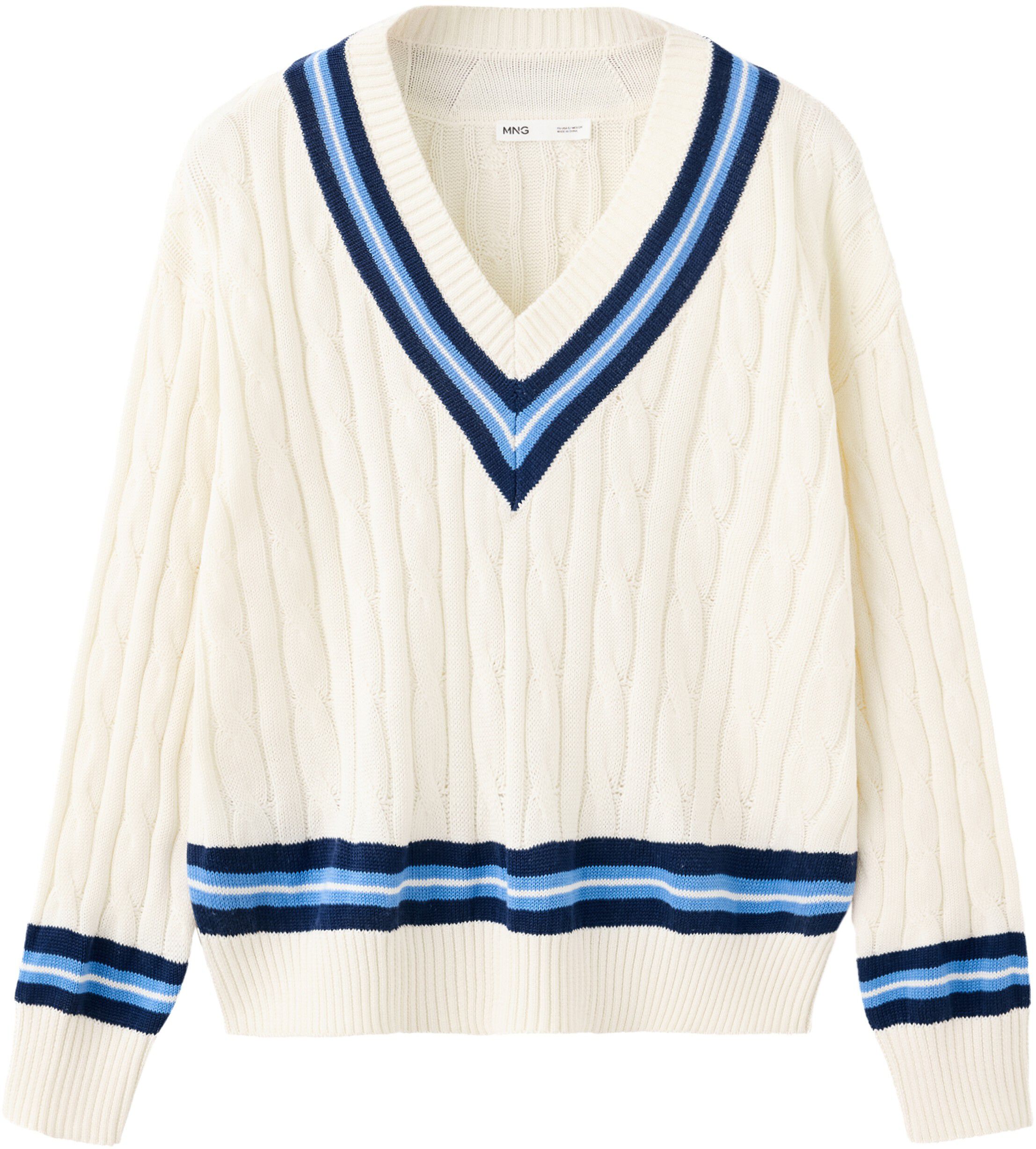Braided knitted sweater