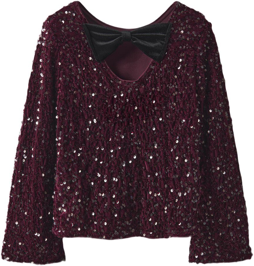 Nkfrusitta Ls Bow Blouse