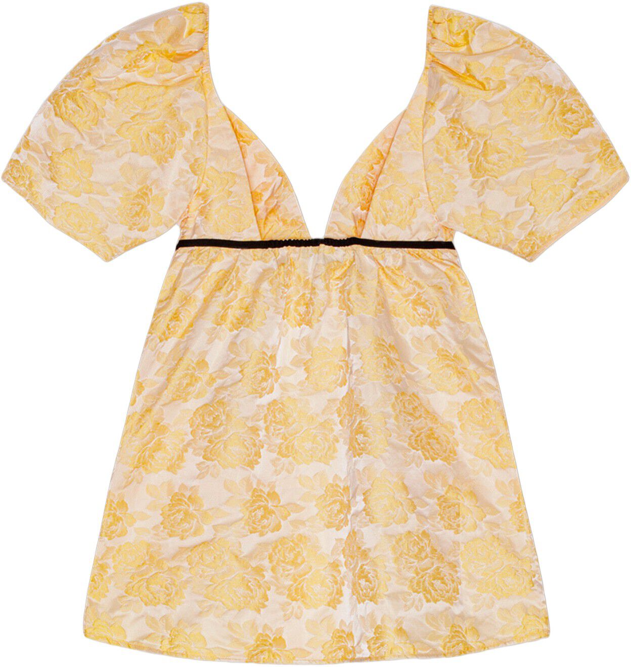 Botanical Jacquard Mini Dress