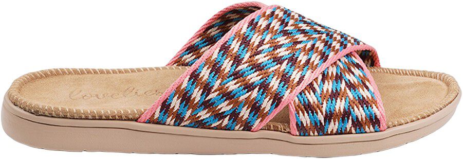 CALETON - SUEDE SOLE AND WOVEN COTTON STRAPS