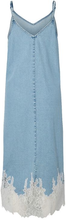 PCFENI SL LACE DENIM MIDI DRESS D2D