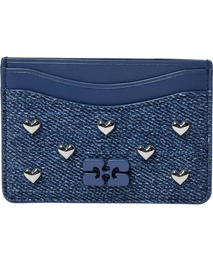 Card Holder Heart Studs