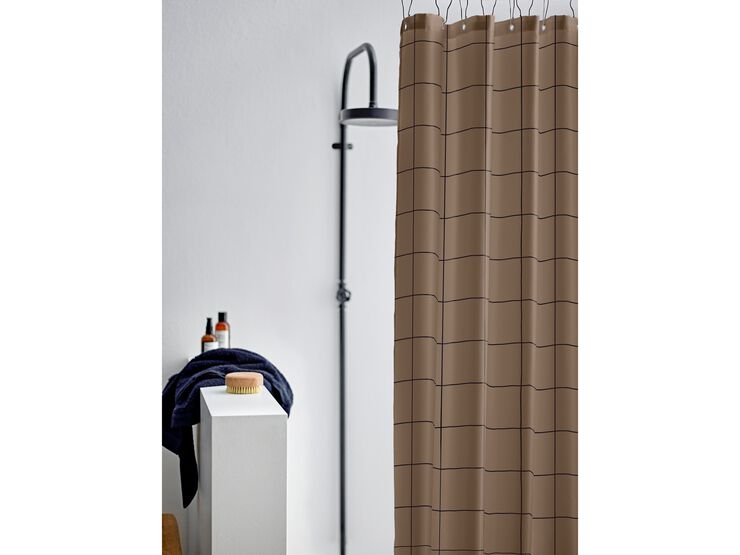 Duschdraperi 180x200 Vista Warm Taupe