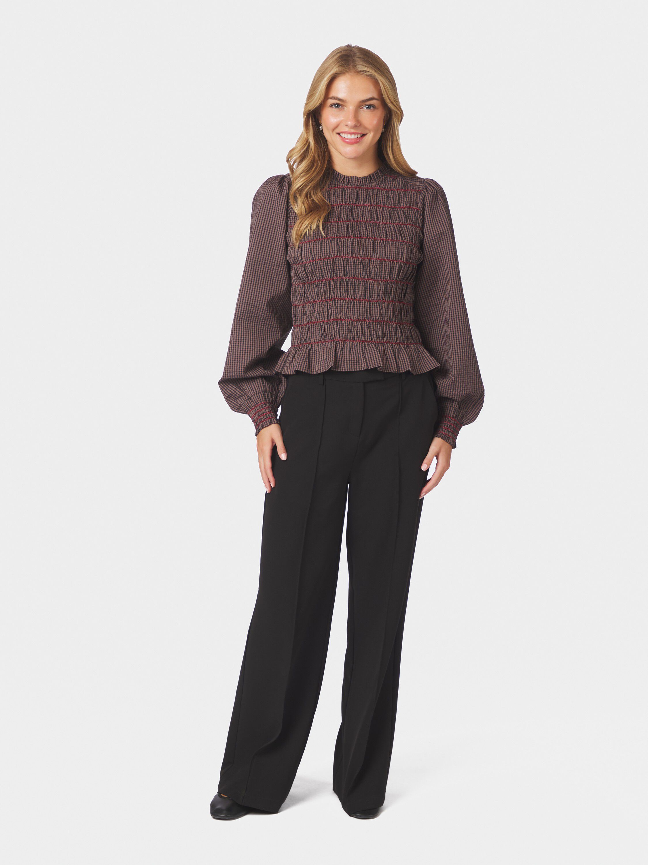 Oliana Check Blouse