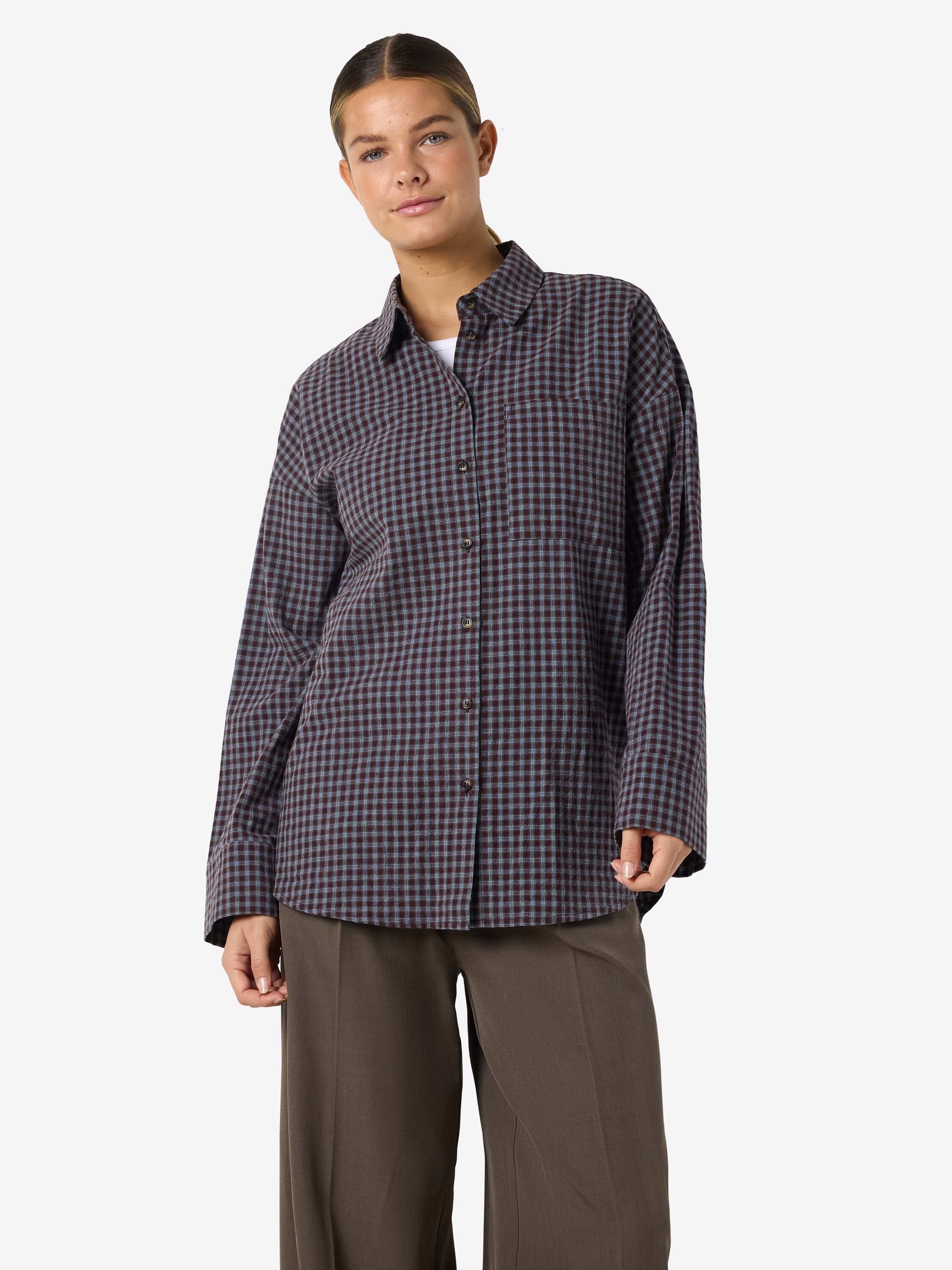 Nmhailey Zoe L/S Check Shirt /Tnt10
