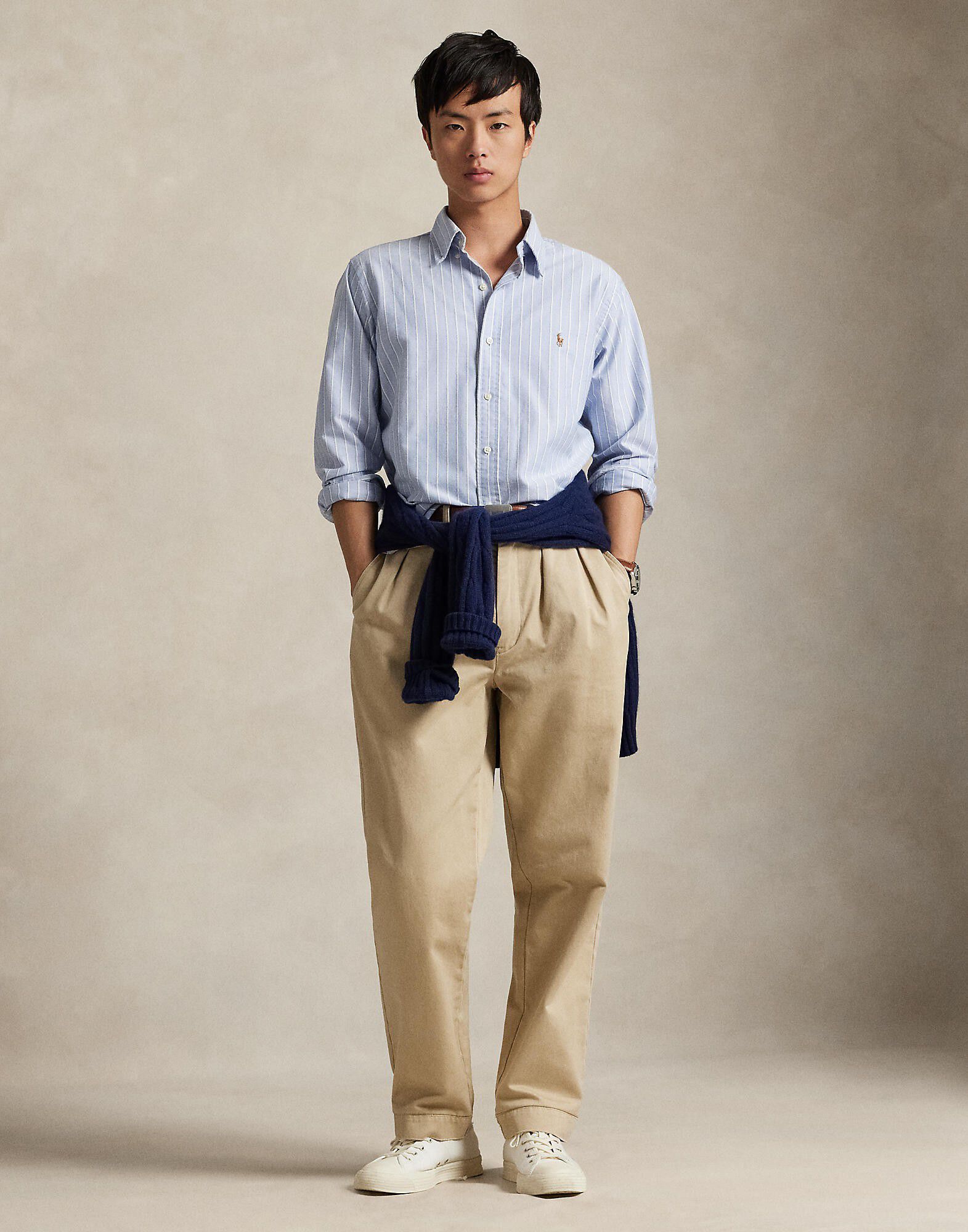 Custom Fit Striped Oxford Shirt