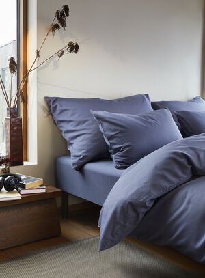Harmoni stonewashed pudebetræk denimblå