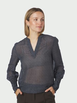 Landa Simple Check Blouse