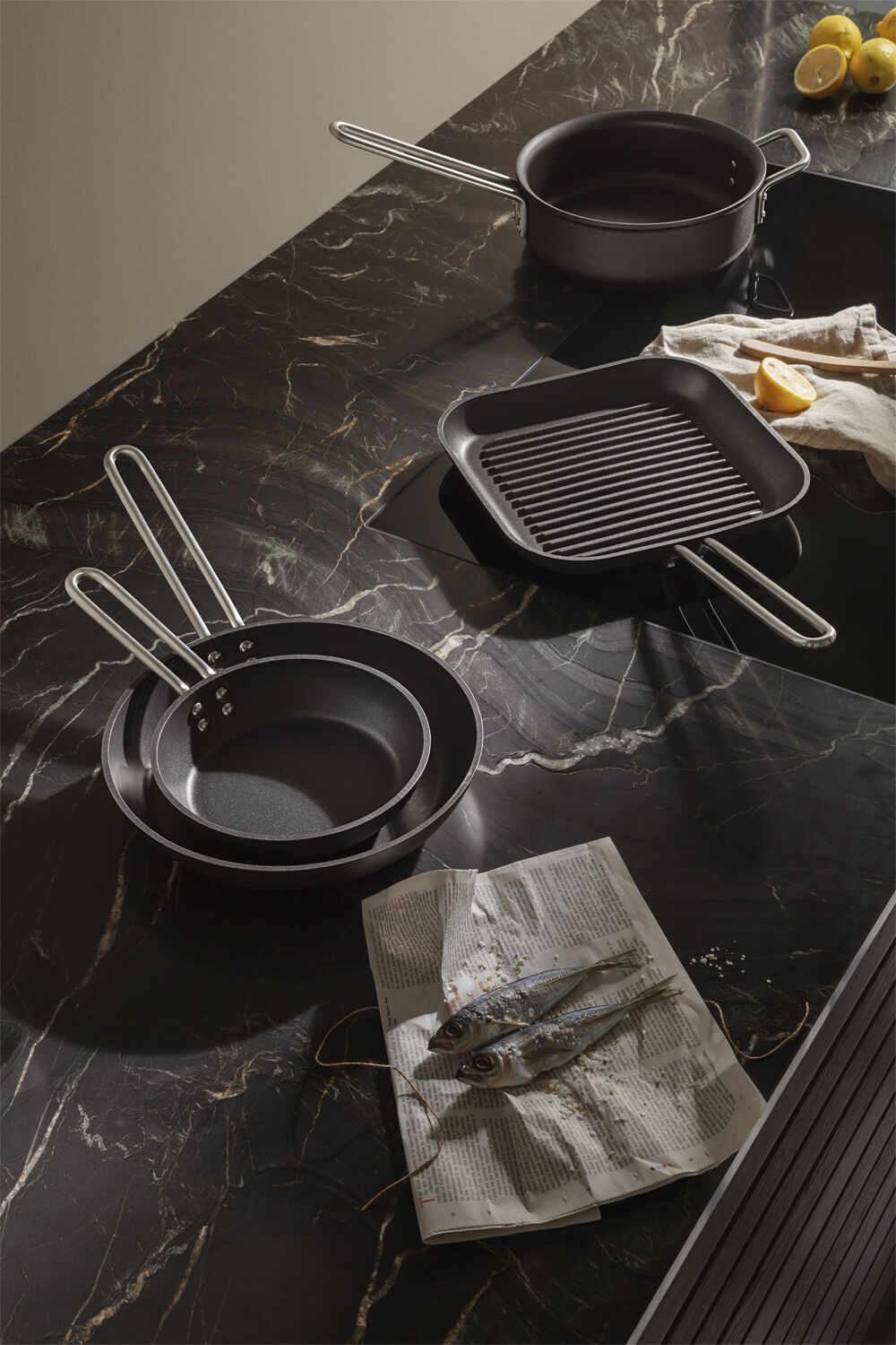 Professional Sauterpande 24 cm keramisk Slip-Let&reg; bel&aelig;gning