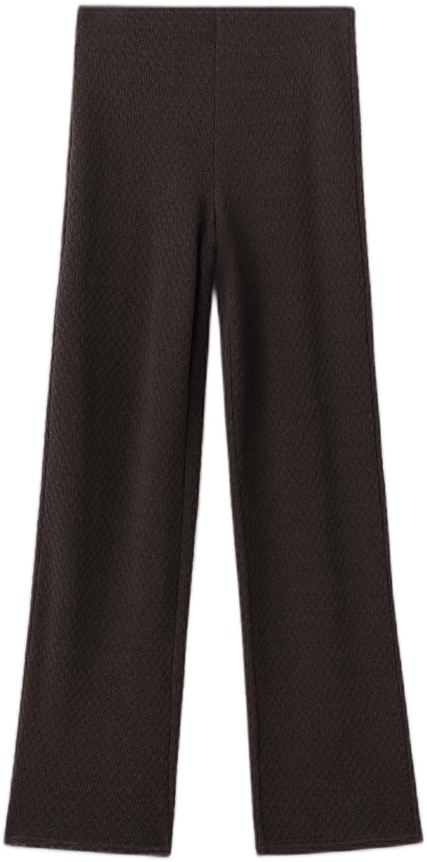 Straight knitted trousers