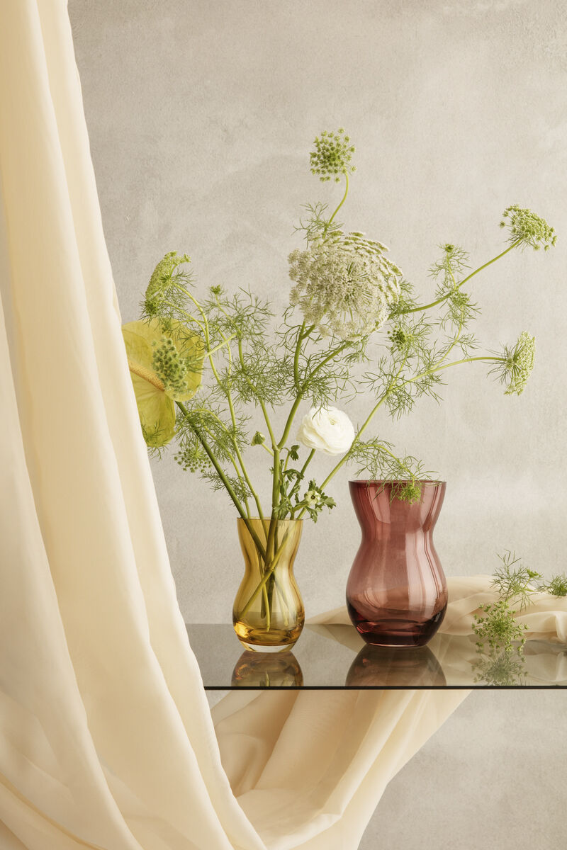 Calabas Vase H21 burgundy