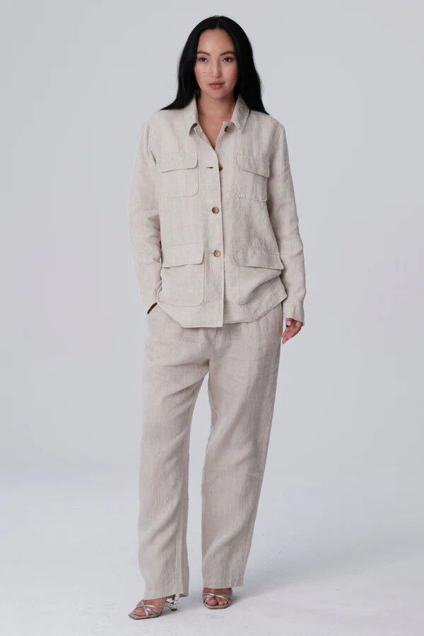 100% Linen Camelo Shirt