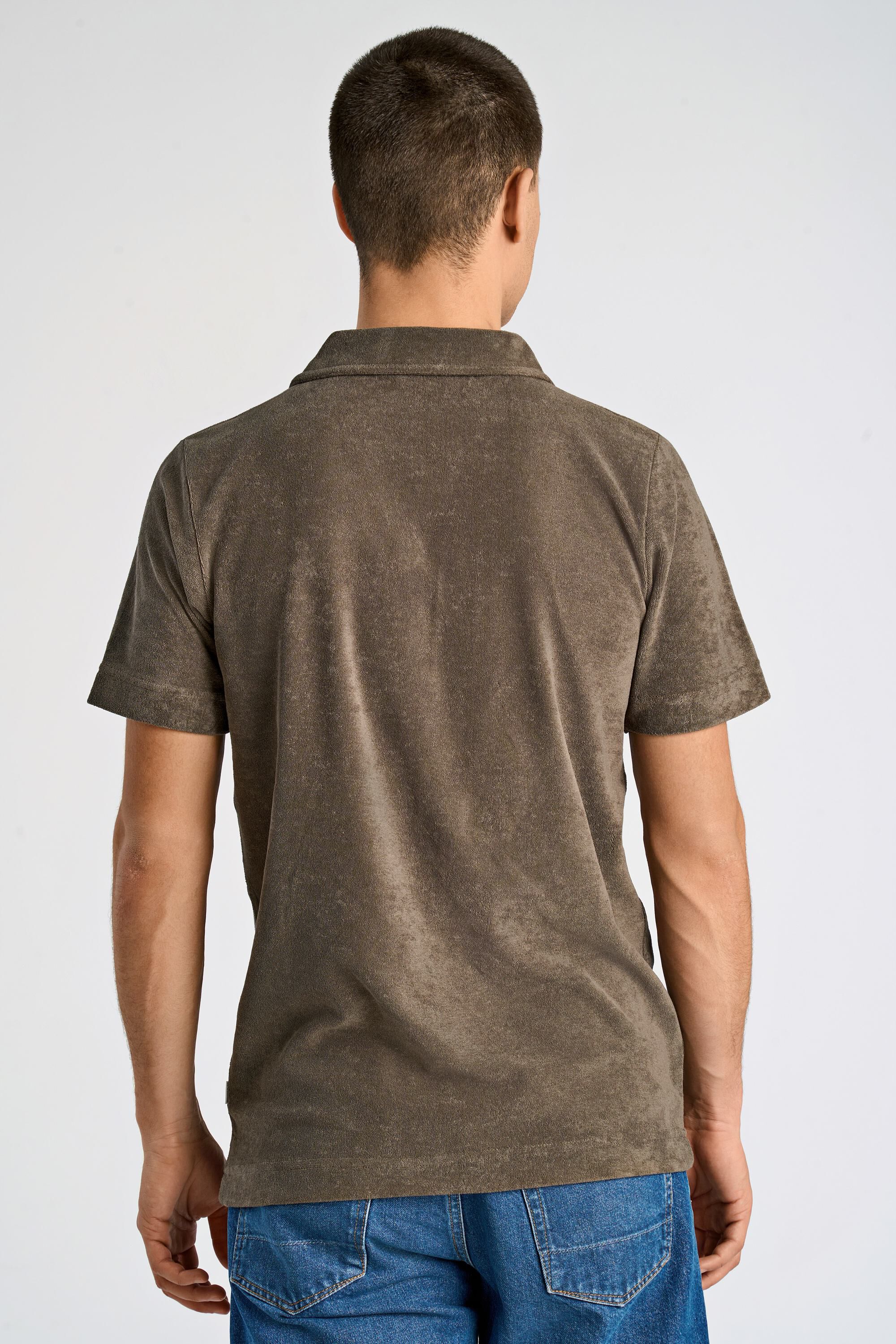 Towel v-neck polo S/S