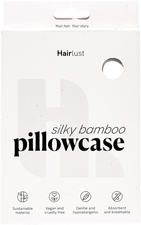 Silky Bamboo Pillowcase, Pearl White 60x63/70cm
