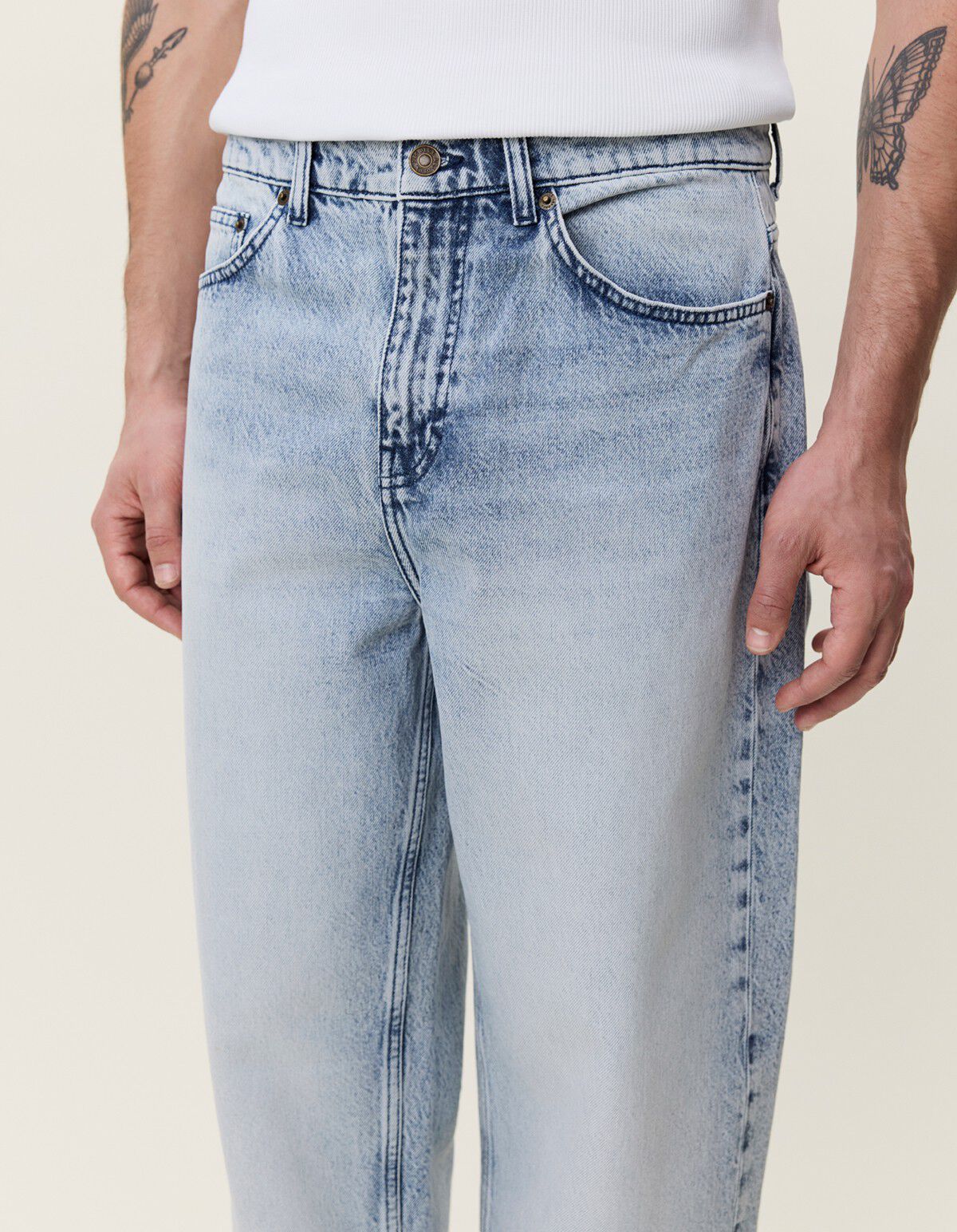 Roi Bleached Denim Jeans