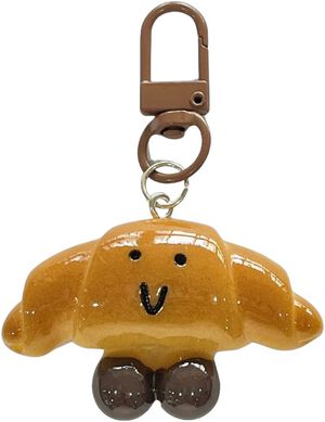 Keyhanger brun croissant
