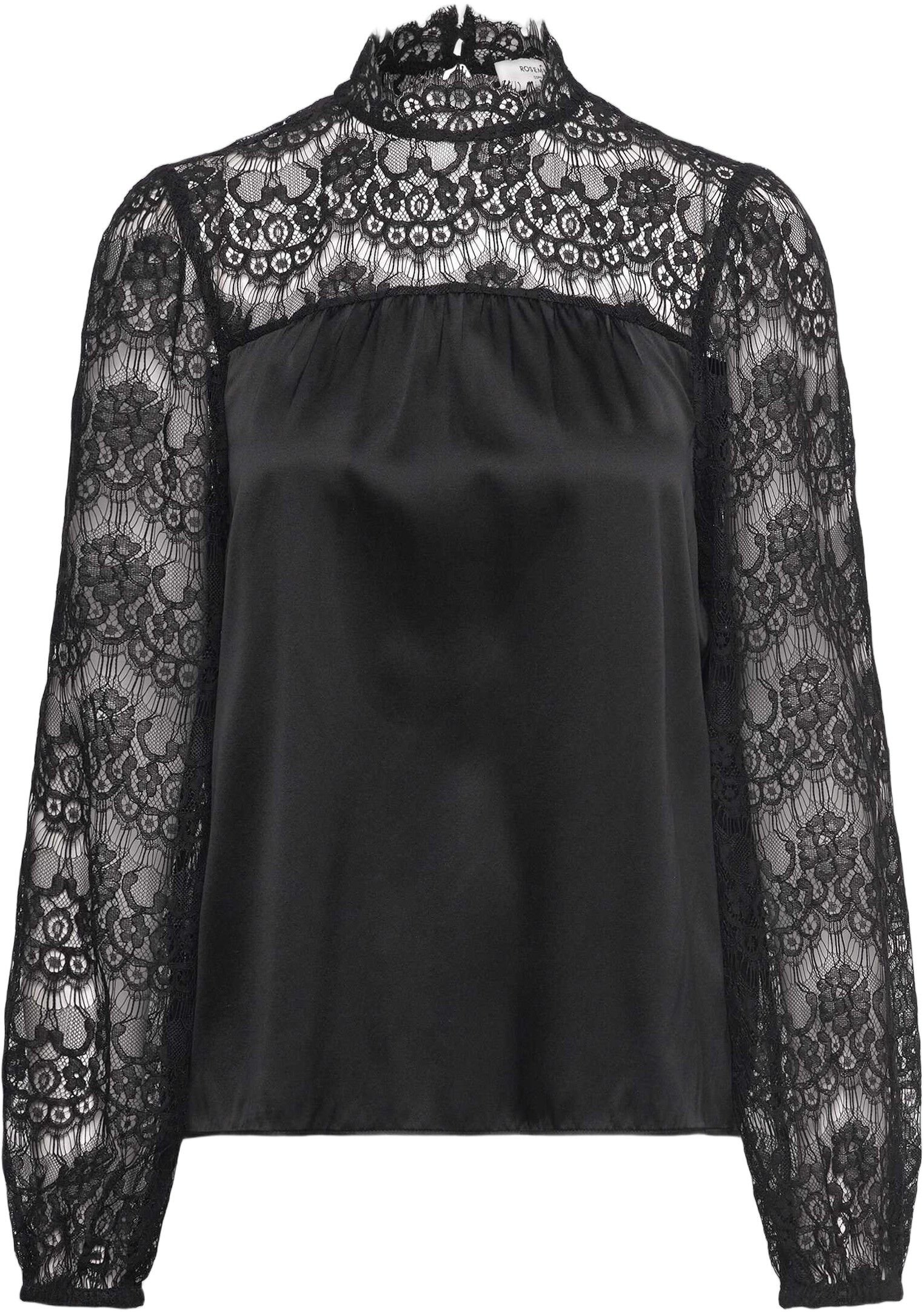 RWJade Silk LS Lace Blouse