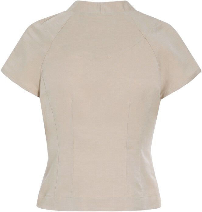 Sukosu kort&aelig;rmet bluse