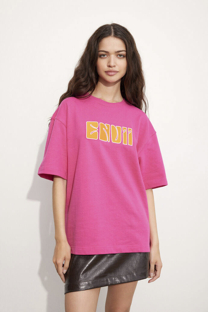ENNIEBUHR SS TEE PRINT 5302 PINK ENVII-XXS