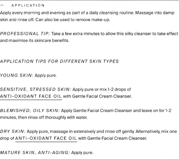 Organic Gentle Facial Cream Cleanser 100 ml.