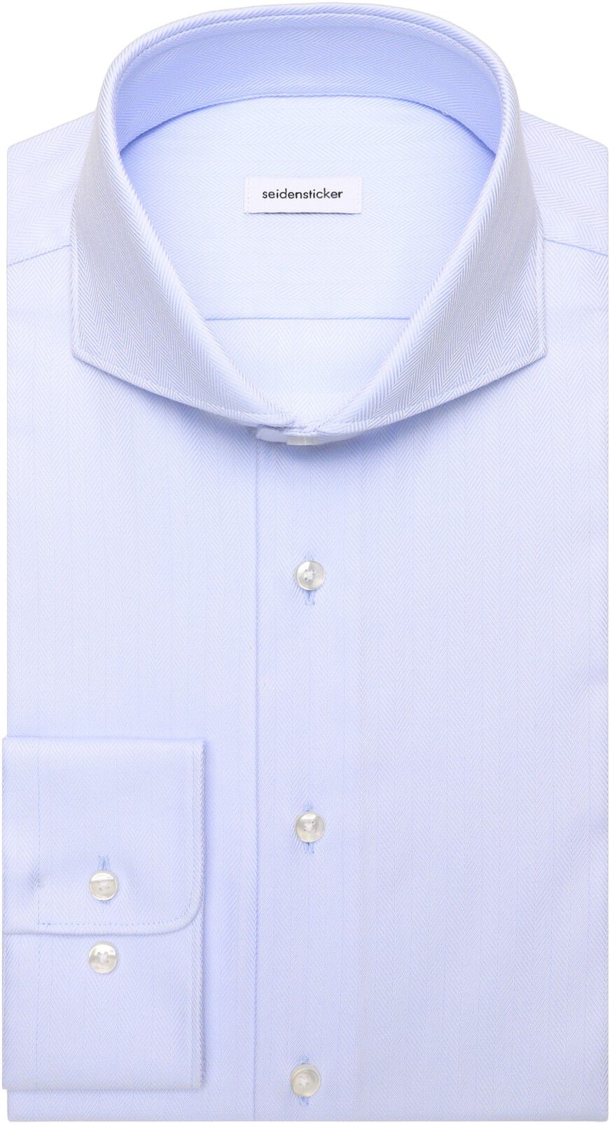 Business shirt Slim 1/1 Shark Collar Herringbone