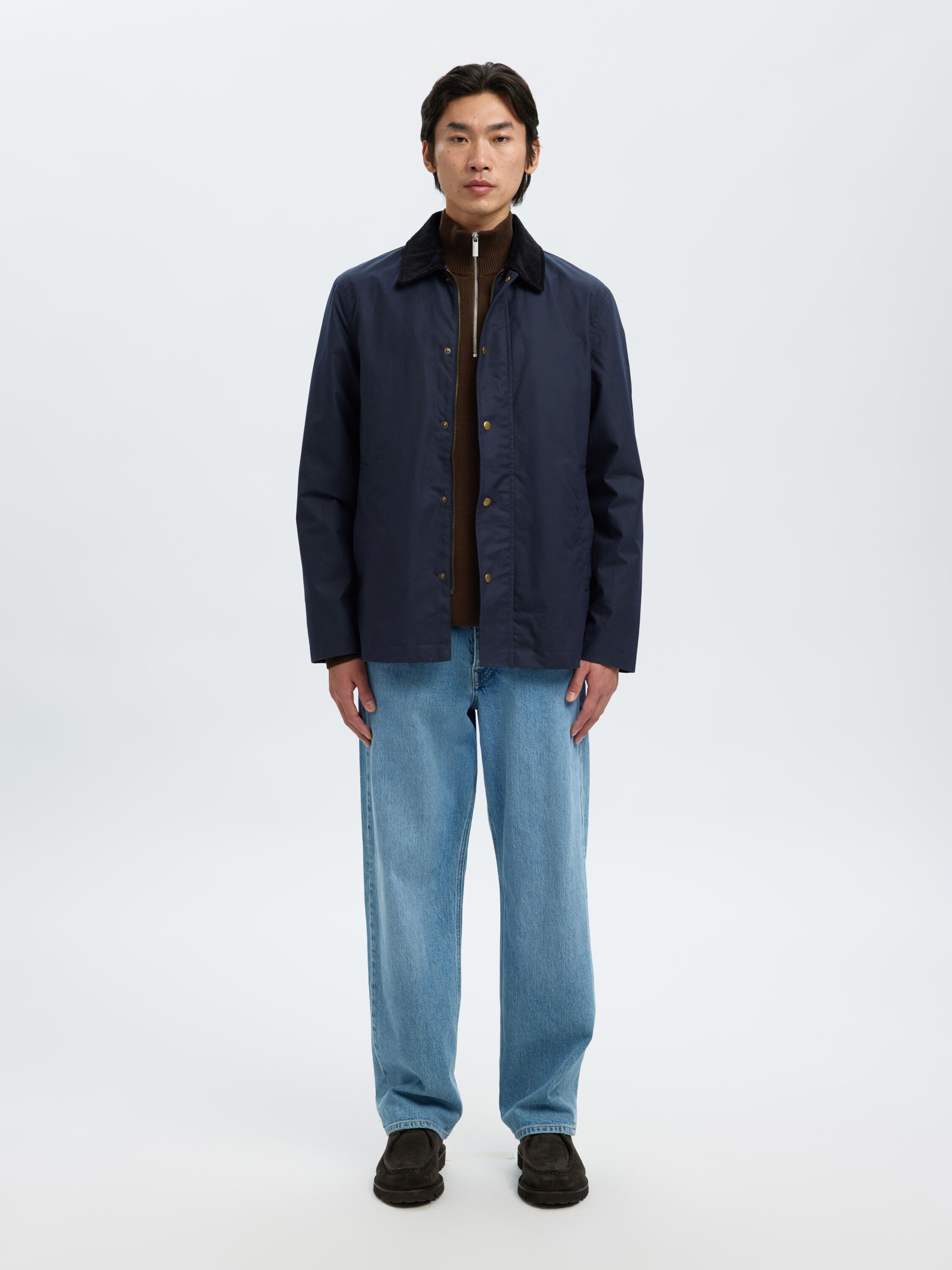 Slmdane Ls Knit Structure Half Zip Noos