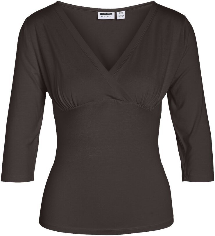NMJUNE 3/4 V-NECK TOP