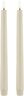 LED taper candle, Oyster Grey, Smooth, 2-pack, 2,3x25 cm