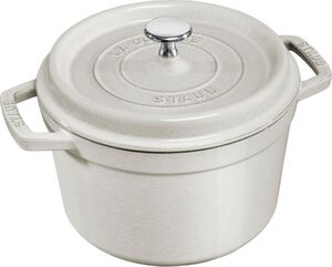La Cocotte Gryta Djup 24 cm / 4,75 l, Rund, White Truffle, Gjutjärn